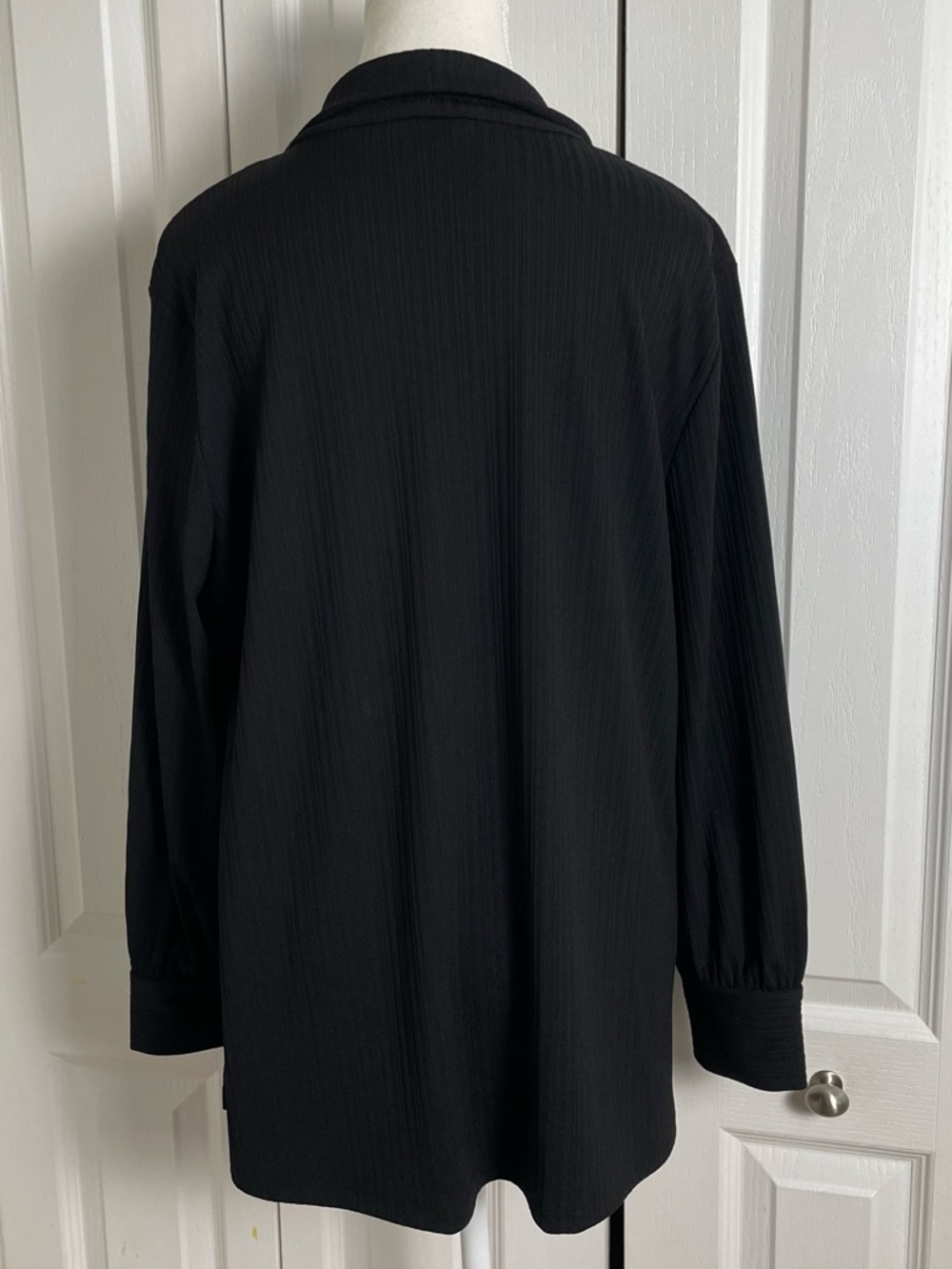 Investments Open Front Cardigan Women’s L Petite Slinky Liquid Knit Career Chic - Picture 9 of 16